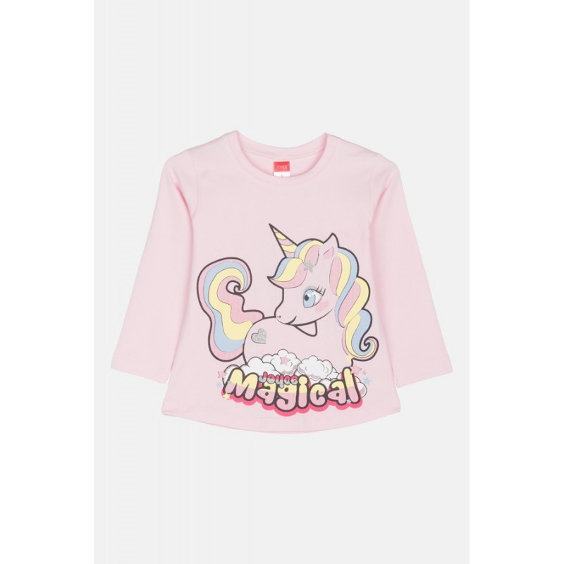 Joyce Παιδικό Σετ με Κολάν Χειμερινό 2τμχ Ροζ Magic Unicorn 2511111-pink