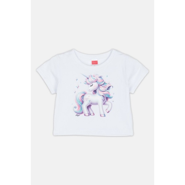 JOYCE Βαμβακερό Παιδικό Σετ 2τμχ 3D Unicorn Ασπρο/Λιλά 2511136-white lila