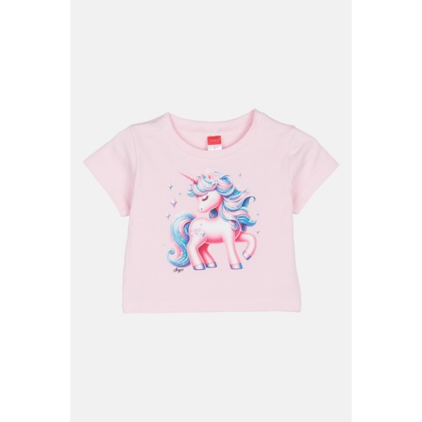 JOYCE Βαμβακερό Παιδικό Σετ 2τμχ 3D Unicorn Ροζ/Φο΄ύξια 2511136-pink