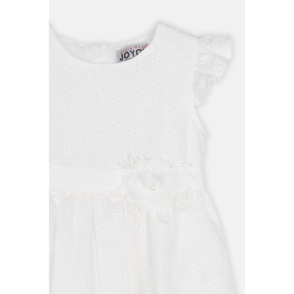 Joyce Παιδικό Φόρεμα Κοντομάνικο Λευκό 2543608-white 