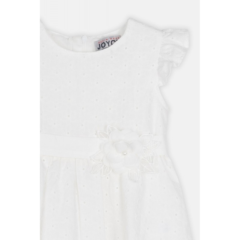 Joyce Παιδικό Φόρεμα Κοντομάνικο Λευκό 2543608-white