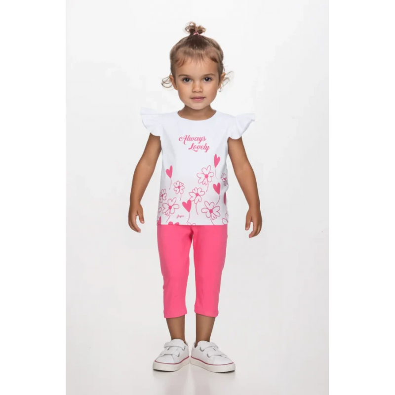 Joyce παιδικό κοριτσίστικο σετ με κολάν SET LOVELY FLOWERS 2611121