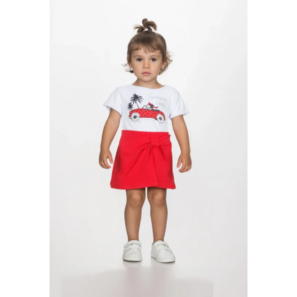 Joyce παιδικό κοριτσίστικο σετ με φούστα-σορτς 2611136