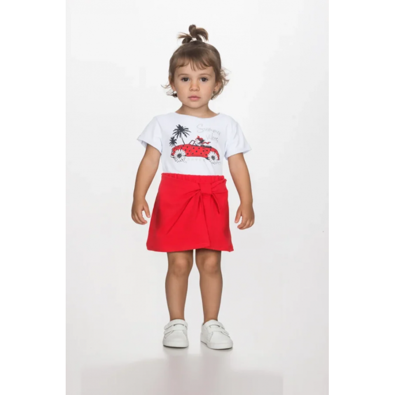 Joyce παιδικό κοριτσίστικο σετ με φούστα-σορτς 2611136