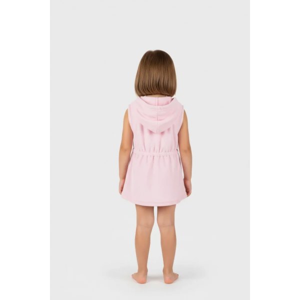 JOYCE φόρεμα πετσετέ για κορίτσι swimwear ροζ με φερμουαρ2643811