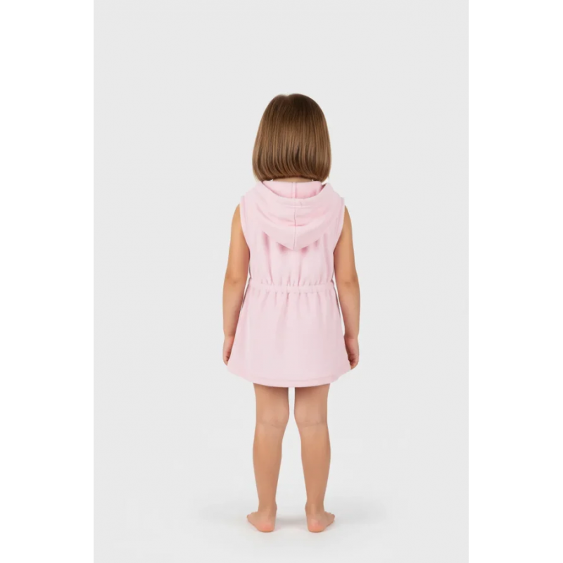 JOYCEφόρεμα πετσετέ  για κορίτσι swimwear ροζ με φερμουαρ2643811