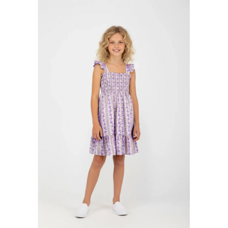 Joyce παιδικό φόρεμα αμάνικο μωβ/PURPLE 2645624