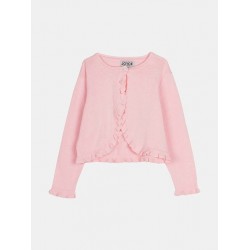 Joyce Παιδική ζακέτα πλεκτή Ροζ Βαμβακερή 2545624-pink