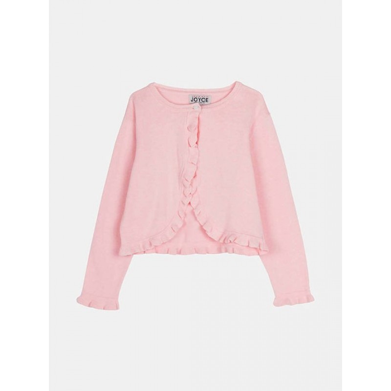 Joyce Παιδική ζακέτα πλεκτή Ροζ Βαμβακερή 2545624-pink