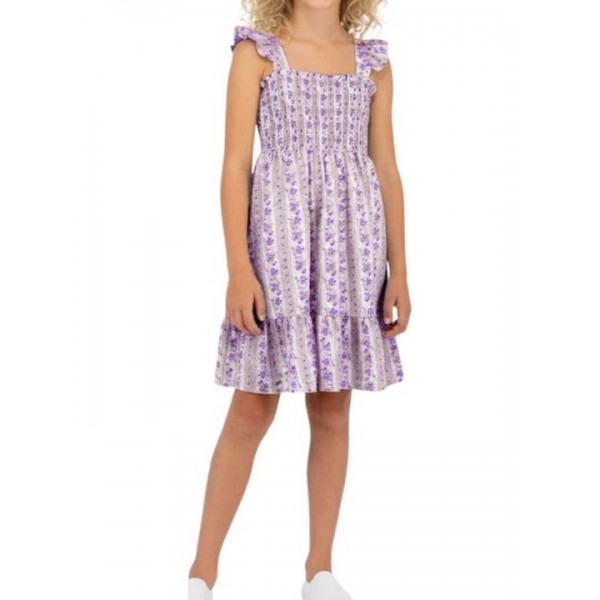 Joyce παιδικό φόρεμα αμάνικο μωβ/PURPLE 2645624