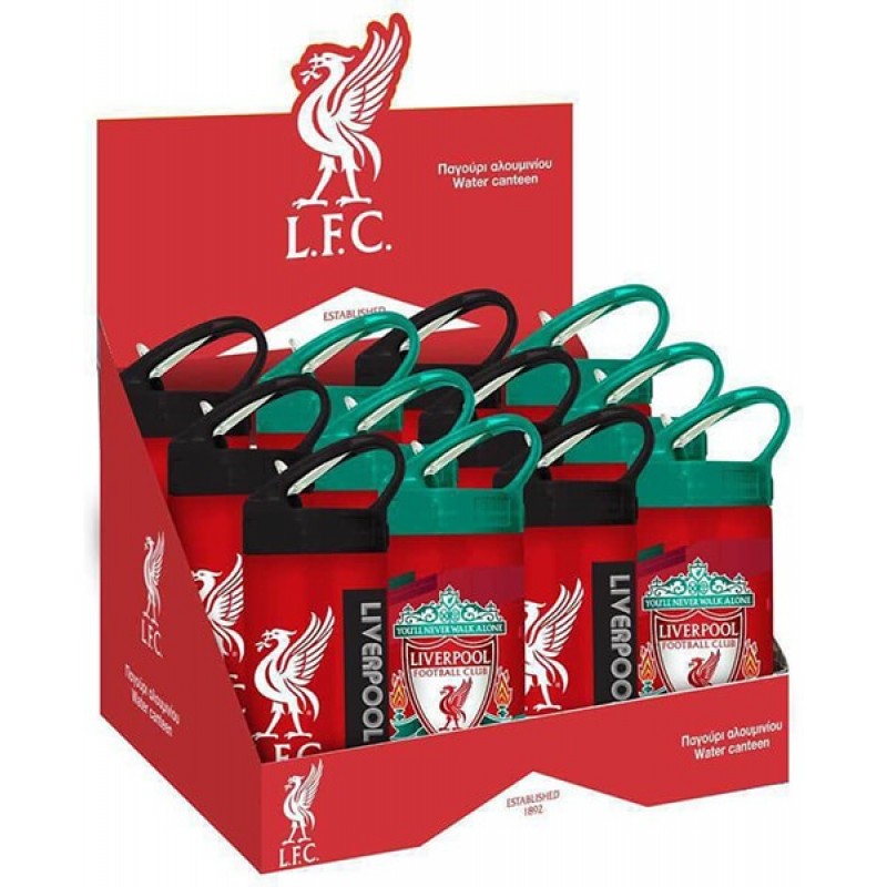 ΠΑΓΟΥΡΙ ΑΛΟΥΜΙΝΙΟΥ LIVERPOOL F.C ΜΕ ΚΑΛΑΜΑΚΙ 500ML (τυχαία επιλογή σχεδίου) 1818-08