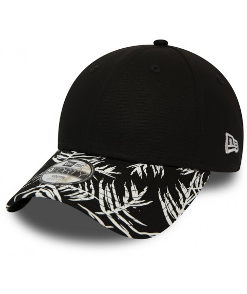 New Era Palm Print 9FORTY KIDS NE Keps, Black
