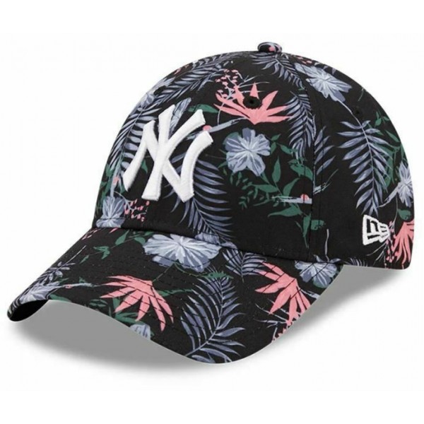 New York Yankees Floral Womens Black 9FORTY Adjustable Cap 9FORTY Black 60240361