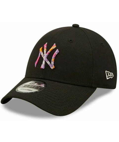 New Era New York Yankees Logo Infill Black 9FORTY Adjustable Cap 60240652