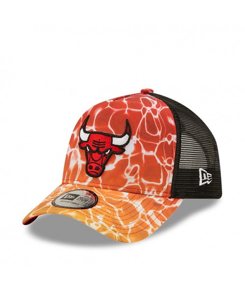 New Era Chicago Bulls Summer City Ανδρικό Jockey με Δίχτυ Πορτοκαλί 60240316