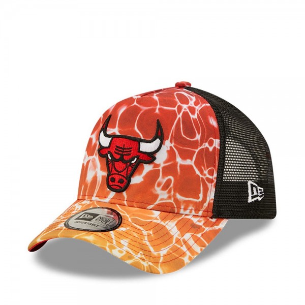 New Era Chicago Bulls Summer City Ανδρικό Jockey με Δίχτυ Πορτοκαλί 60240316