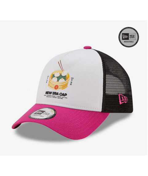New Era Food Patch Pink A-Frame Trucker Cap TRUCKER Colour: Pink 60240618