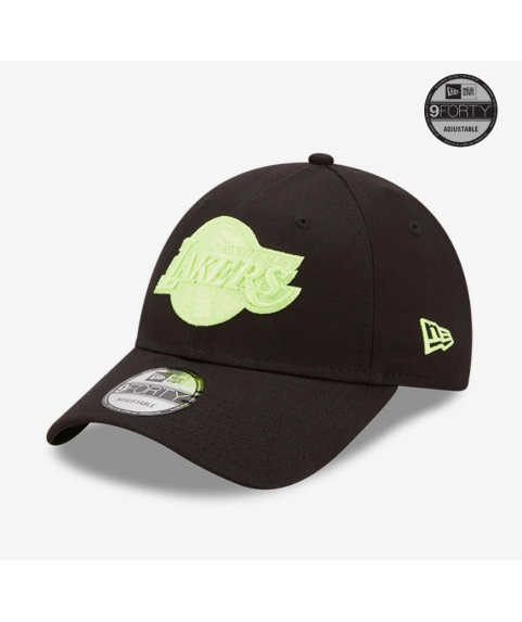 LA Lakers Neon Logo Black 9FORTY Cap 9FORTY Colour: Black 60240462
