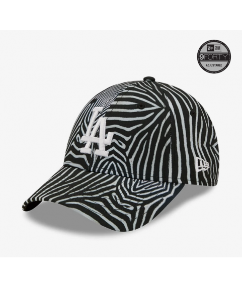 LA Dodgers Zebra Print Womens 9FORTY Adjustable Cap 60240402