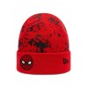 SPIDERMAN CHARACTER PAINT SPLAT KIDS RED CUFF BEANIE HAT 60141861