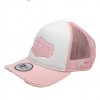 Cap New Era 940 Patch Trucker NE pink / white