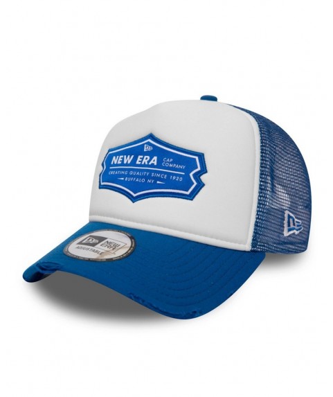  New Era Patch Trucker Distressed Royal 