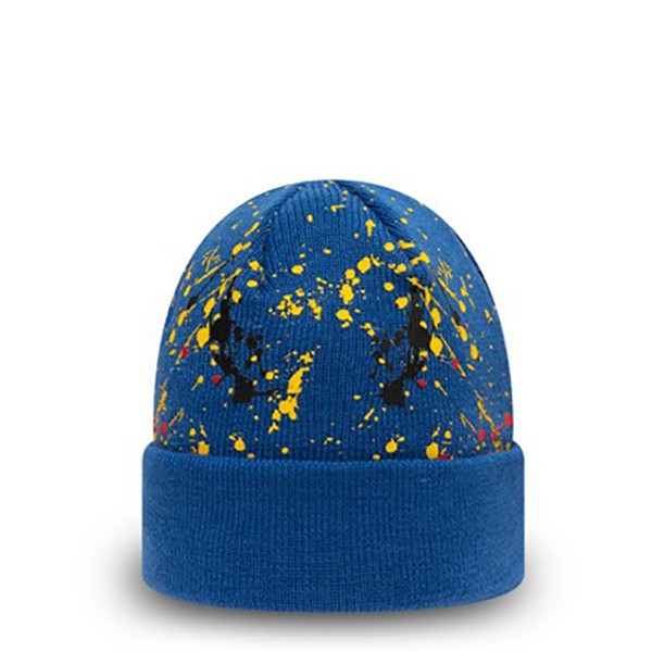 SUPERMAN CHARACTER PAINT SPLAT KIDS BLUE CUFF BEANIE HAT 60141866