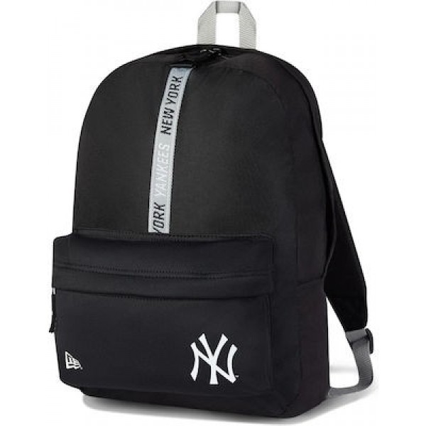 New Era New York Yankees MLB Logo Stripe Σχολική Τσάντα Πλάτης Γυμνασίου - Λυκείου σε Μαύρο χρώμα 60240083