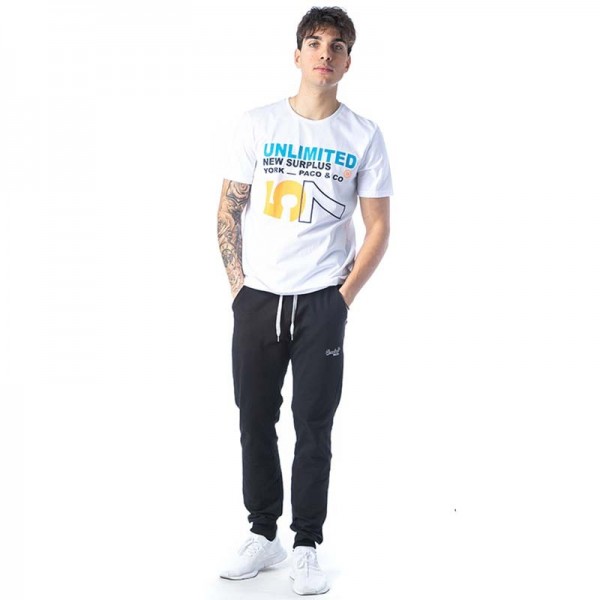 Ανδρικό Τ-shirt   Paco & Co New surplus 57 Λευκό 201509