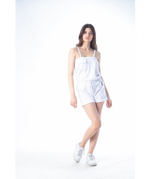 Φόρεμα Jumpsuit Paco & Co ''Tank With Pockets'' Λευκό 201677-02
