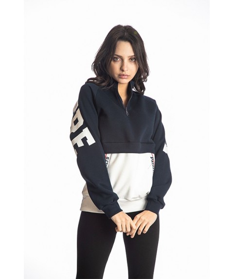 Γυναικείο Φούτερ Paco & Co Navy Blue/White 218159-01