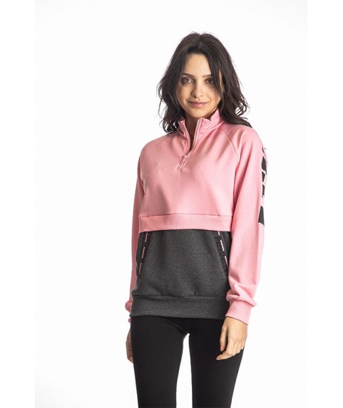 Γυναικείο Φούτερ Paco & Co Pink Grey/White 218159-03