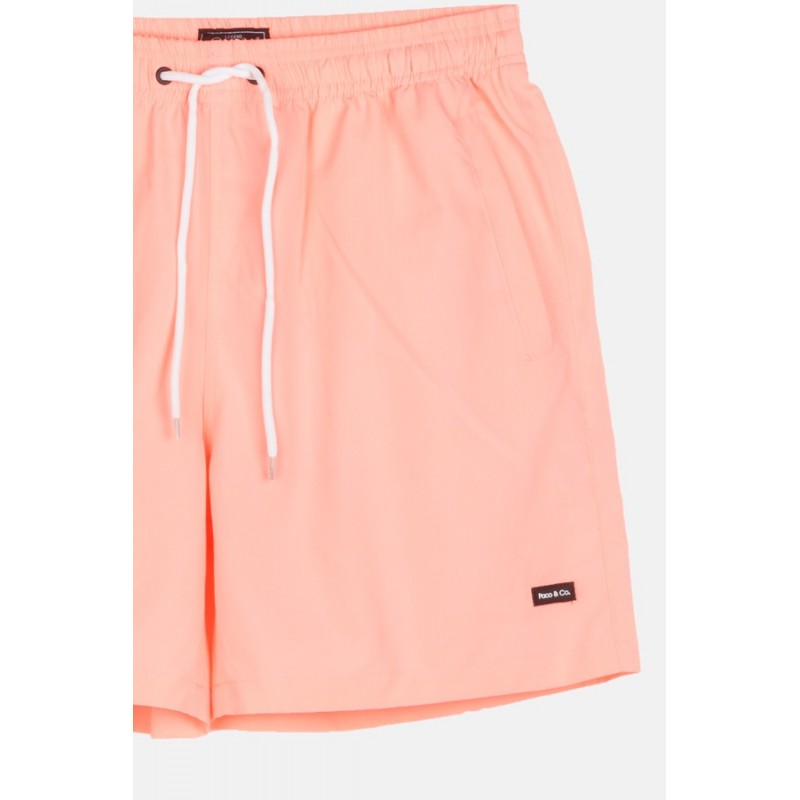 Paco & Co Ανδρικό Μαγιό Με Κορδόνι Κοραλί 2441700-Coral
