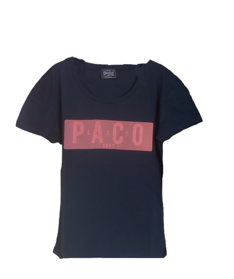 Paco & Co Γυναικείο T-shirt Σ Μπλέ με Στάμπα 13408-05