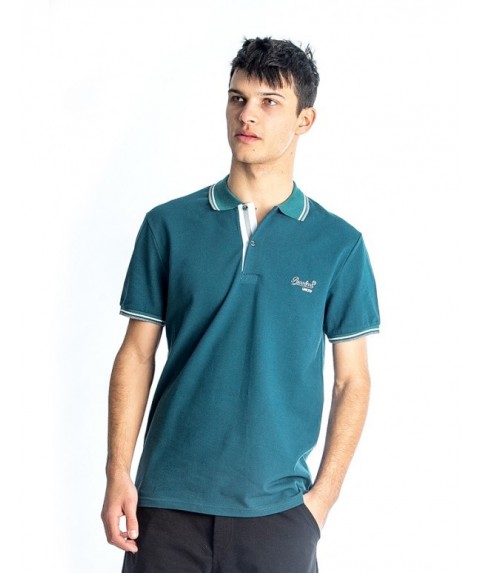 Paco & Co Men's T-shirt Polo Embroidery Green 85501-05