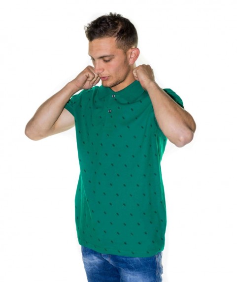 Paco & Co Men's T-shirt Polo Green
