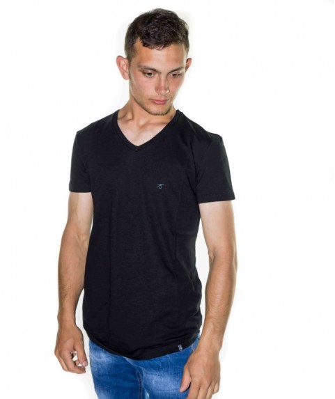 Paco & Co Men's T-shirt V-Neck Black