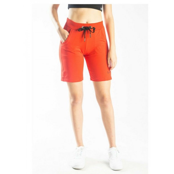 Paco & Co Γυναικείο Αθλητικό Σορτς Ψηλόμεσο Coral 13394-01