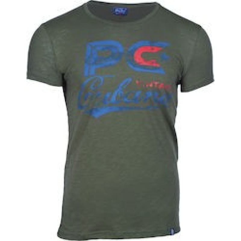 Paco & Co Men's T-Shirt  Khaki Cubanos  5195
