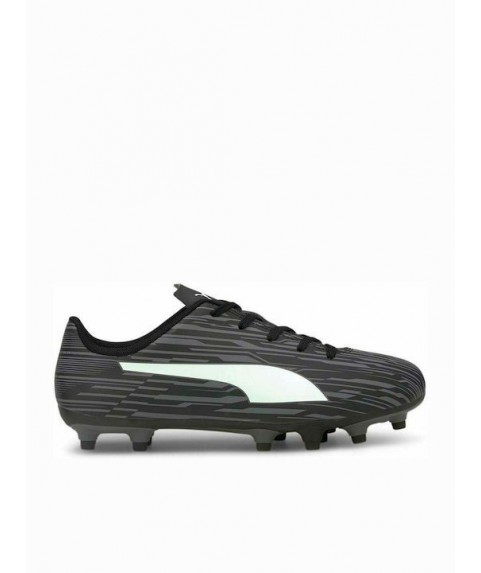 Puma Παιδικά Ποδοσφαιρικά Παπούτσια Rapido III με Τάπες Μαύρα 106576 02