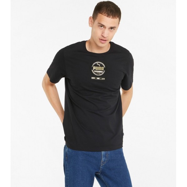 Ανδρικό T-Shirt PumaT-shirt Black / Gold 848570-01