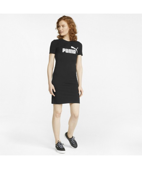 Puma Φόρεμα Essentials Mini All Day Κοντομάνικο Μαύρο 848349-01