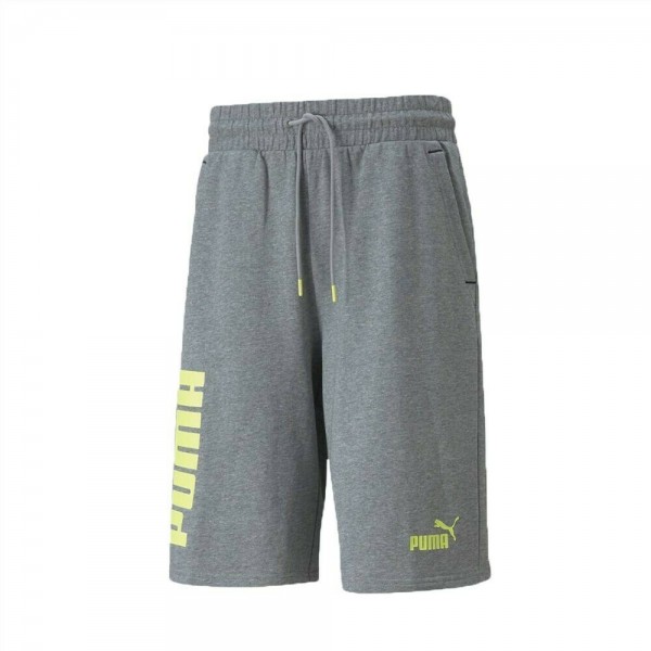 Puma Power Αθλητική Ανδρική Βερμούδα με Σχέδια Γκρι 847391-03