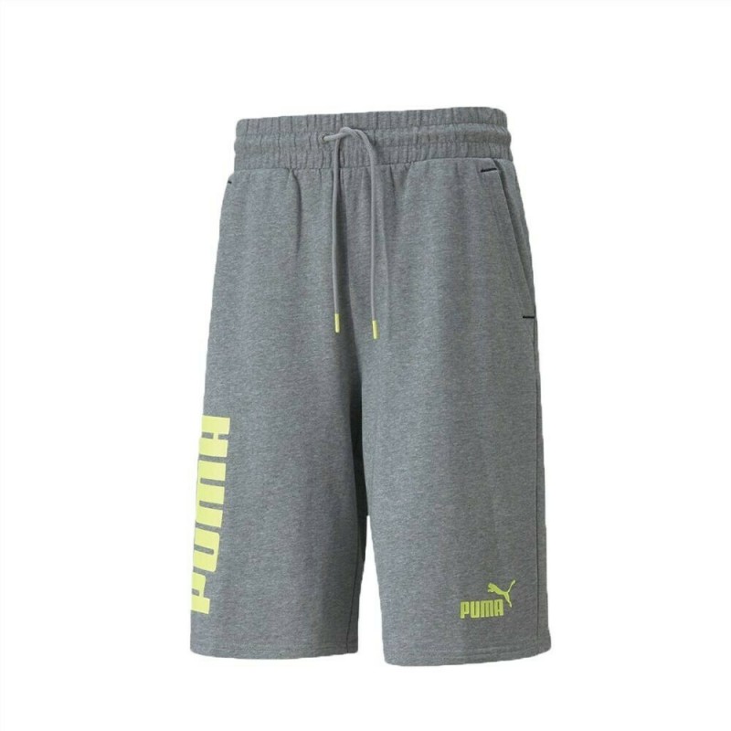 Puma Power Αθλητική Ανδρική Βερμούδα με Σχέδια Γκρι 847391-03