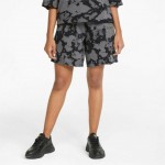 Puma Summer Graphic Γυναικείο Αθλητικό Σορτς Ψηλόμεσο Γκρι 848412-01