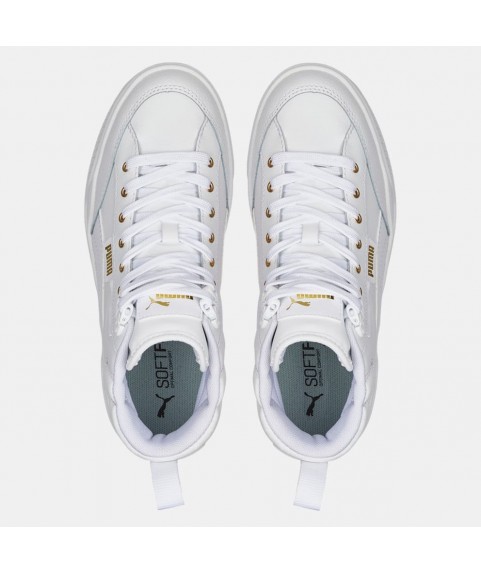 Puma Karmen Mid Tennis Γυναικεία  Μποτάκια Λευκά 385857 01