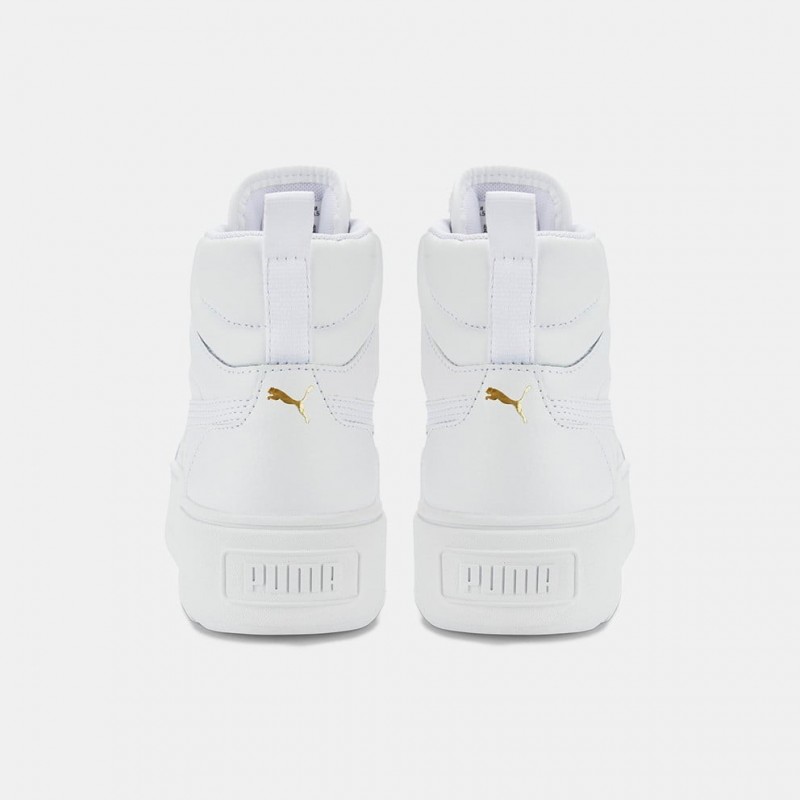 Puma Karmen Mid Tennis Γυναικεία  Μποτάκια Λευκά 385857 01