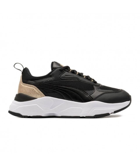 Puma Cassia Distressed Γυναικεία Chunky Sneakers Μαύρα 387645-01
