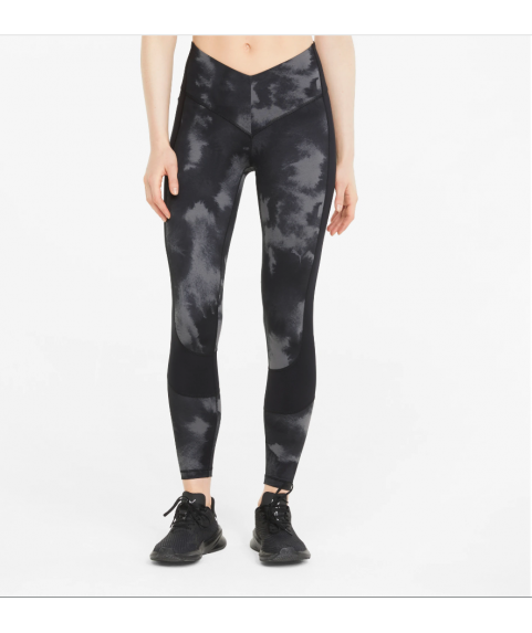 Printed EVERSCULPT High Waist 7/8 Women's Training Leggings Μαύρο 521606-01