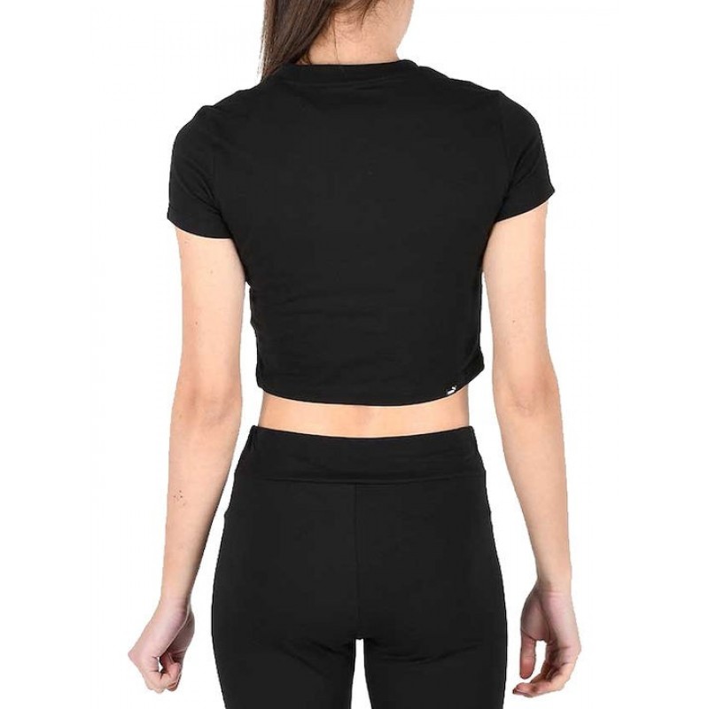 Μπλούζα κοντομάνικη Puma Crop Top Slim Logo Tee 586865-01